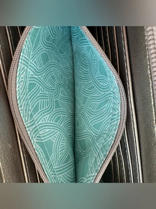 The Sak Metallic Leather Wallet Crossbody Clutch Wristlet Convertible 3 in 1 EUC - Picture 9 of 12